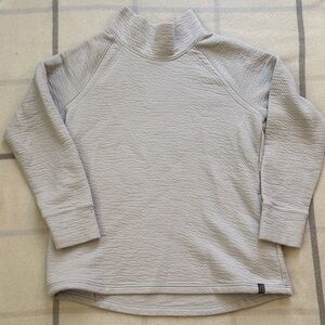 LL Bean Ridgeknit Funnel Neck Pullover Women's Size Large